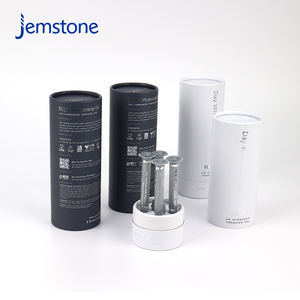 กล่องกระดาษคราฟท์รีไซเคิลคุณภาพสูง เป็นมิตรกับสิ่งแวดล้อม สำหรับบรรจุภัณฑ์เครื่องสำอางและน้ำมันหอมระเหย พร้อมพิมพ์ลาย UV รูปทรงกระบอก - Product Image 1