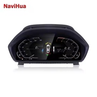 Velocímetro Digital Navihua con Carplay, Pantalla LCD, Mirror Link, Medidor Automático para BMW Serie 3 y 4 F30 F31 2013-2017
