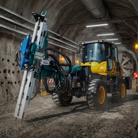Foreuse de tunnel minier à roue rotative à 360 degrés, foreuse hydraulique d'ancrage de tunnel, foreuse de tunnel à perçage en profondeur