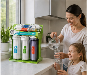 Système de filtration d'eau par osmose inverse sous évier, 100 GPD, 5 étapes, autonettoyant, écologique, pour usage domestique et commercial - Product Image 1