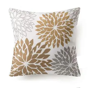 Luxury New Series Throw Decorative Leaf Geometric Block Print Pillow Case Cushion Cover Pillowcase