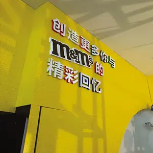 3d Signboard Wall 3D Carved PVC Letters Acrylic Crystal Signboards Customized Billboards