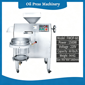 Presse à <span class=keywords><strong>huile</strong></span> automatique, extracteur commercial, construction en acier inoxydable de qualité alimentaire, adapté à un usage familial - Product Image 2
