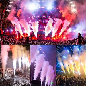Máquina <span class=keywords><strong>de</strong></span> Humo para Escenario con Efectos <span class=keywords><strong>de</strong></span> Discoteca, Ángulo Ajustable, 12 Luces LED RGB, 8-10 Metros, DMX512, Máquina <span class=keywords><strong>de</strong></span> Niebla con Chorro <span class=keywords><strong>de</strong></span> CO2 - Product Image 2