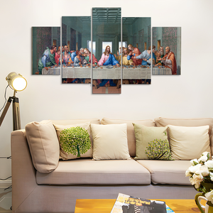 Grandi immagini di Gesù per parete, <span class=keywords><strong>quadri</strong></span> a 5 pannelli per decorazioni musulmane, decorazioni murali per sale espositive, pittura su tela - Product Image 3