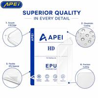 Film protecteur d'écran en hydrogel EPU 0,18 mm sans bulles 120x180 mm, feuille de film avec emballage personnalisé pour marque privée OEM ODM
