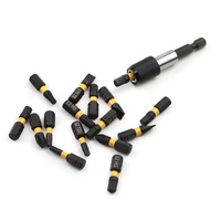 37Pcs S2 Phosphate Noir Couleur Anneau Magnétique Extension Bit Holder Star Tournevis Bit Set Avec Magnétique