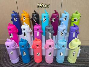 Borraccia Termica Personalizzabile 18oz 32oz, <span class=keywords><strong>Bottiglia</strong></span> d'Acqua Isolata in Acciaio Inox a Doppia Parete con Coperchio Ribaltabile e Cannuccia per Viaggi, Palestra e Sport - Product Image 6