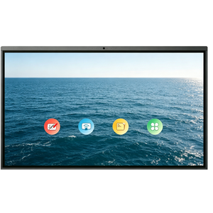 หน้าจอแสดงผลดิจิตอล LCD ขนาด 55 65 75 86 นิ้ว ความละเอียด 4K แบบมัลติทัช สมาร์ทบอร์ด ไวท์บอร์ดแบบอินเทอร์แอคทีฟ จอแบน สำหรับการประชุม การสอน รองรับ OEM - Product Image 5