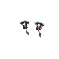Indicateur LED latéral clair/fumé, répéteurs de lampe en ambre, pour Fiat 500 500c, 2 pièces