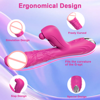 3-in-1 G-Punkt Rabbit Vibrator 10 Vibrationsmodi Dildo Leistungsstarker Vibrierender Pulsierender Klitoris-Stimulator Massagegerät Erotikspielzeug