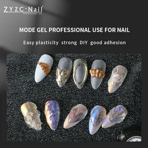 Nail Gel 2022 Hot Selling PVC Solid Soft Nail Clear UV Gel DIY Manicure Designs Non Sticky 3D Carving Soak Off Gel Polish