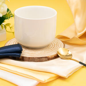 مناديل ساتان للشمبانيا ، مناديل ساتان ناعمة ماصة وقابلة للغسل ، مناديل مربعة من البوليستر - Product Image 5