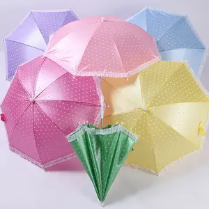 Pearl cloth polka dot cute kids umbrella RF-K32