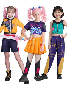 Costumi da Cacciatrice di Demoni per Bambine 3-14 Anni, Abiti Fantasy Zoey Mira Rumi, Outfit per Giochi di Ruolo Kpop, Halloween e Feste in Maschera - Product Image 6