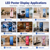 Pantalla LED Publicitaria Digital Plegable de Interior a Todo Color P1.25 P1.56 P1.66 P1.86 P2 P2.5 P3