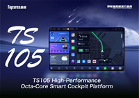 Autoradio universel Android 14 TS105 4G avec amplificateur et écran 2K |   4G LTE/WiFi/BT 5.0 GPS/GLONASS/BeiDou