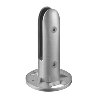 Supports d'escalier modernes en acier inoxydable brossé avec pince à verre, faciles à installer, résistants à la rouille, pour murs, piscines, balcons et terrasses