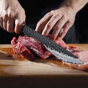 <span class=keywords><strong>SHAN</strong></span> <span class=keywords><strong>ZU</strong></span> <span class=keywords><strong>Couteau</strong></span> de chef <span class=keywords><strong>japonais</strong></span> 8 pouces, 7 couches 9CR18MOV <span class=keywords><strong>Couteau</strong></span> de cuisine professionnel en acier à haute teneur en carbone <span class=keywords><strong>Couteau</strong></span> Gyuto avec manche G10 - Product Image 6