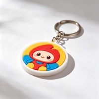 Porte-clés personnalisé en PVC, motif chien et cochon mignons, style caoutchouc, design 2D et 3D, durable, sérigraphié, conception personnalisée