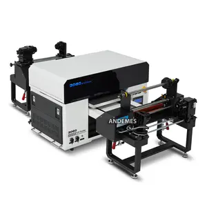 3060 combine printing xp600 printhead roll to roll uv printing cymkw varnish print simultaneously laminating all in one