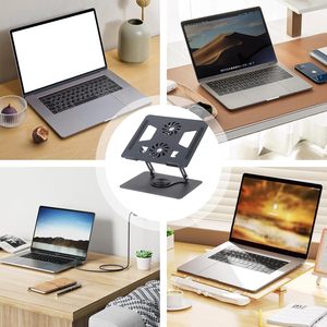 2025 nueva almohadilla de refrigeración para ordenador portátil con 2 ventiladores silenciosos ordenador PC Notebook Gaming Laptop ventilador altura ajustable Accesorios para ordenador portátil - Product Image 4