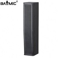Sistema de Sonido Profesional con Altavoces de Columna Activos PA de 12 Pulgadas con Amplificadores BT para Exteriores de 4.5 Pulgadas de Rango Completo