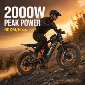 Vélo <span class=keywords><strong>électrique</strong></span> à couple élevé 2000W, batterie 60V 25Ah, vitesse rapide 60 km/h, pneus larges, suspension intégrale, <span class=keywords><strong>VTT</strong></span> <span class=keywords><strong>électrique</strong></span> tout-terrain - Product Image 5