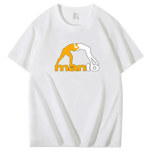 Camiseta de manga corta informal de verano para <span class=keywords><strong>hombre</strong></span> para <span class=keywords><strong>Amazon</strong></span> Venta caliente suave 180 gramos poliéster tela de punto a cuadros con logotipo de pantalla De - Product Image 5