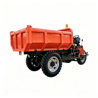 Camion à benne basculante électrique à trois roues hydraulique pour l'exploitation minière, l'agriculture, l'ingénierie et le transport, véhicule électrique