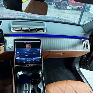 Modificación de Automóviles 2021-2026, Actualización Interior de Madera de Durazno Vertical Estilo Maybach, Apto para Benz Clase S W223 - Product Image 3