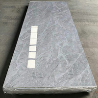 Plaque de placage en pierre de marbre naturel rétroéclairé translucide, grand panneau de quartzite Patagonia