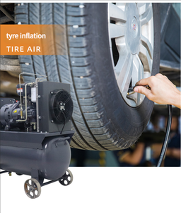 7.5kW 10HP VSD برغي دوار برغي هواء 42CFM 120PSI V 50Hz مع عجلات خزان 30Gal لمحلات تصليح السيارات - Product Image 5