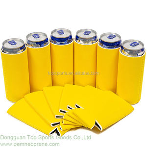 맞춤형 절연 네오프렌 접이식 슬림 캔 홀더 330ml 맥주 병 캔 빈 DIY 인쇄 준비 태양 전지 패널 - Product Image 2