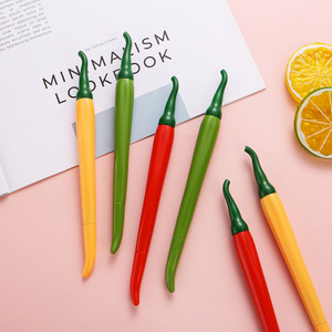 Creative Simulation Cute Chili Shaped 0.5mm Neutral Office Supplies Signature Pen Wholesale - Product Image 4