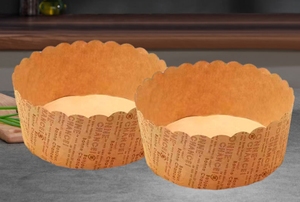 Molde de papel redondo Panettone de 3 a 5 pulgadas, bandeja de papel Panettone desechable, molde para Horno de vapor, pan, pastel, bandeja de papel para comida - Product Image 2