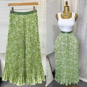 8965 <span class=keywords><strong>Gonna</strong></span> Africana Stampata Versatile a Lunghezza Media per Donne, <span class=keywords><strong>Gonna</strong></span> a Vita Alta a Linea A con Orlo Ampio ed Effetto Drappeggiato - Product Image 2