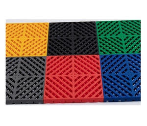Baldosas Multifuncionales para Piso de Garaje, Resistentes al Desgaste y Antideslizantes, de Plástico Ensamblable, para Lavaderos de Autos y Estacionamientos - Product Image 1