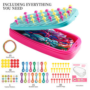 Vente flash <span class=keywords><strong>Bracelet</strong></span> pour enfants Boîte <span class=keywords><strong>de</strong></span> fabrication <span class=keywords><strong>de</strong></span> bracelets d'amitié DIY <span class=keywords><strong>Kit</strong></span> <span class=keywords><strong>de</strong></span> fabrication <span class=keywords><strong>de</strong></span> bracelets en corde tressée pour le jeu à domicile Anniversaire Vacances Activité préscolaire - Product Image 2