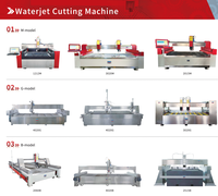 Machine de découpe à jet d'eau CNC PMT automatique 5 axes haute pression pour pierre, métal, verre, céramique