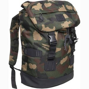 Muestra Gratuita, Mochila Impermeable Personalizada BSCI, Mochila Enrollable de Nailon Negro para Portátil, Mochilas Escolares - Product Image 1