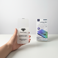 Protection d'écran en verre trempé sans bordure de 0,4 mm, nouvelle technologie, pour iPhone 12 Pro Max, film pour téléphone portable
