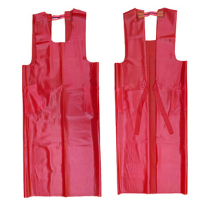 Delantal de PVC Rojo Shuangyu 066, 120x95cm, Impermeable y Resistente al Aceite, para Procesamiento de Alimentos - Product Image 5