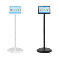 Écran tactile debout au sol Satisfaction Dispositif Bouton Multi-langue Français Espagnol Commentaires des clients Kiosque