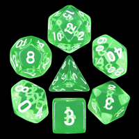 Dés en acrylique transparent polyédriques pour D&D, jeux de société ou de cartes – Lot de dés en gros pour Dungeons and Dragons