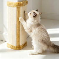 Griffoir pour chat réglable, écologique, luxueux et moderne, en sisal, facile à assembler, design mignon, utilisation en intérieur, toutes saisons, en carton