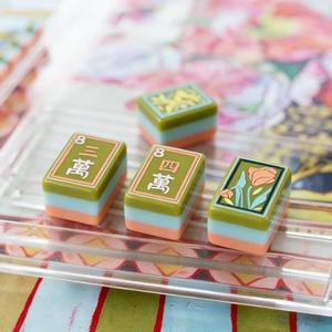 Juego <span class=keywords><strong>de</strong></span> Mahjong Americano <span class=keywords><strong>de</strong></span> Lujo Premium en Verde Esmeralda, Fichas Acrílicas para Noches <span class=keywords><strong>de</strong></span> Juego en Familia, Reuniones Sociales, Póker, Duradero - Product Image 3