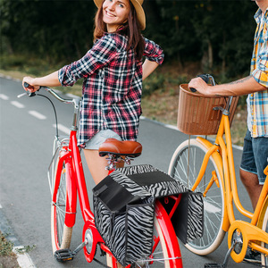กระเป๋าใส่จักรยาน 1.5 ลิตร ลายม้าลาย อุปกรณ์จักรยานแบบพกพาสำหรับติดตั้งท้ายรถ - Product Image 2