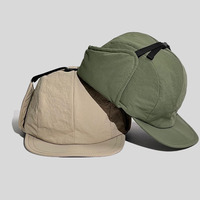 Japón estilo Unisex esquí a prueba de viento invierno cálido deporte al aire libre algodón acolchado polar oreja solapa correr senderismo esquí Camping ciclismo gorra