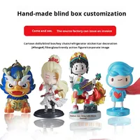 Benutzer definierte PVC Vinyl Spritzguss Blind Box Cartoon Spielzeug Schlüssel bund Anhänger Ornament Weich gummi Harz Puppe Neue Anpassung